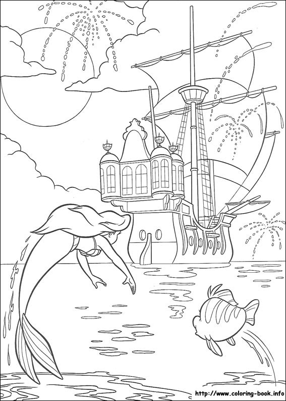 The Little Mermaid coloring picture